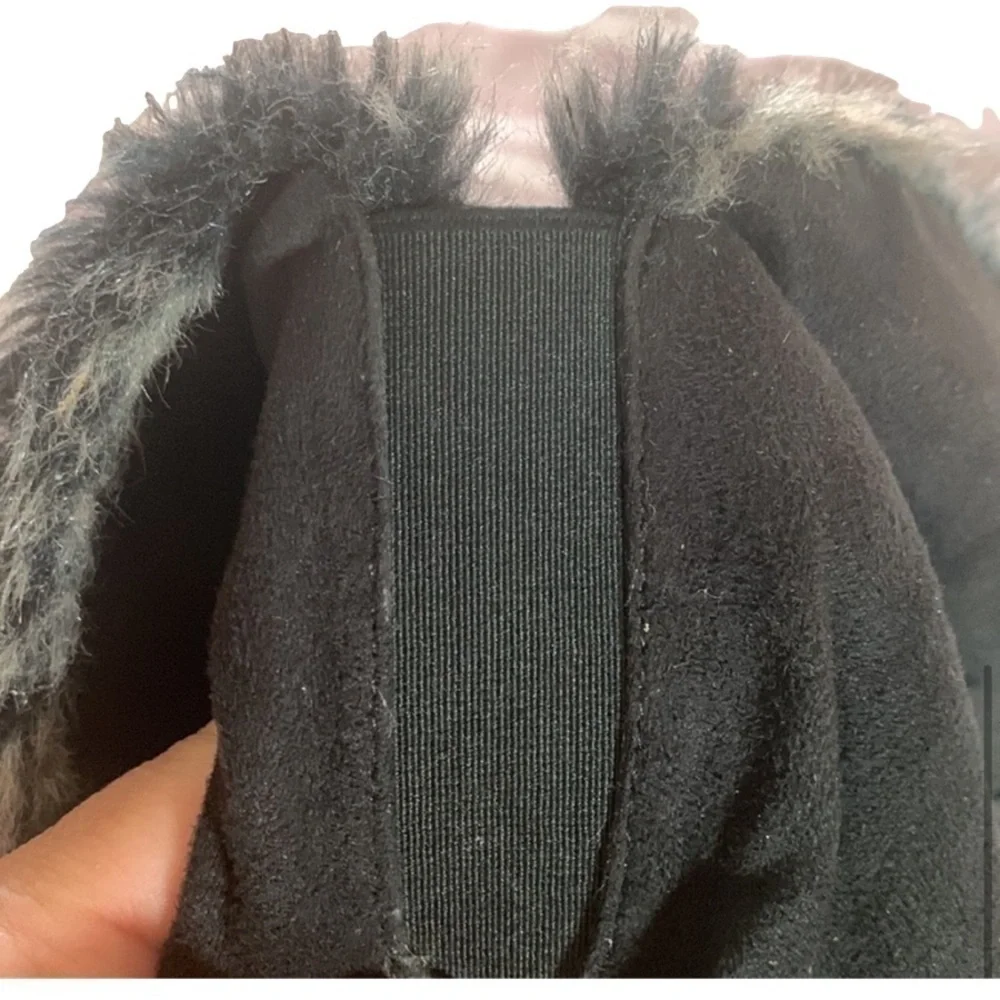 Sheiks Warm Winter Knee High Snow Boots with Stretchy Elastic Calf Size 7